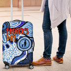 Australia Aboriginal Fathers Day Luggage Cover Indigenous Dot Art Pattern - Parent Child