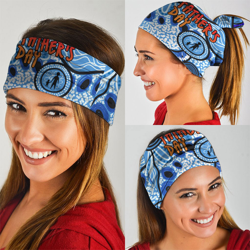 Australia Aboriginal Fathers Day Neck Gaiter Indigenous Dot Art Pattern - Parent Child