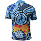 Australia Aboriginal Fathers Day Polo Shirt Indigenous Dot Art Pattern - Parent Child