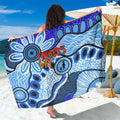 Australia Aboriginal Fathers Day Sarong Indigenous Dot Art Pattern - Parent Child