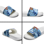Australia Aboriginal Fathers Day Slide Sandals Indigenous Dot Art Pattern - Parent Child