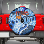 Australia Aboriginal Fathers Day Spare Tire Cover Indigenous Dot Art Pattern - Parent Child