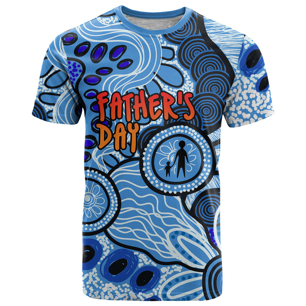Australia Aboriginal Fathers Day T Shirt Indigenous Dot Art Pattern - Parent Child