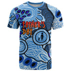 Australia Aboriginal Fathers Day T Shirt Indigenous Dot Art Pattern - Parent Child