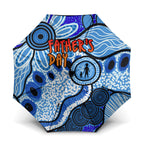 Australia Aboriginal Fathers Day Umbrella Indigenous Dot Art Pattern - Parent Child