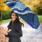 Australia Aboriginal Fathers Day Umbrella Indigenous Dot Art Pattern - Parent Child