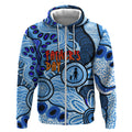 Australia Aboriginal Fathers Day Zip Hoodie Indigenous Dot Art Pattern - Parent Child
