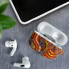 Australia Fathers Day AirPods Case Aboriginal Dot Art - Kangaroo And Lizard