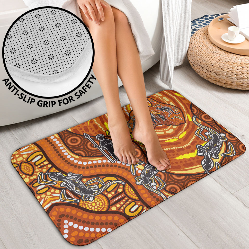 Australia Fathers Day Bathroom Set Aboriginal Dot Art - Kangaroo And Lizard