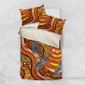 Australia Fathers Day Bedding Set Aboriginal Dot Art - Kangaroo And Lizard