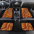 Australia Fathers Day Car Mats Aboriginal Dot Art - Kangaroo And Lizard