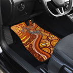 Australia Fathers Day Car Mats Aboriginal Dot Art - Kangaroo And Lizard