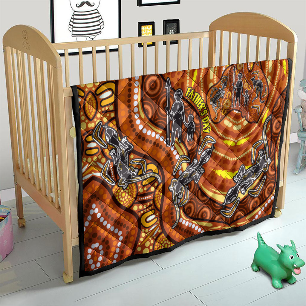 Australia Fathers Day Quilt Aboriginal Dot Art - Kangaroo And Lizard