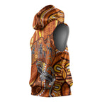 Australia Fathers Day Sleeveless Hoodie Aboriginal Dot Art - Kangaroo And Lizard