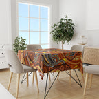 Australia Fathers Day Tablecloth Aboriginal Dot Art - Kangaroo And Lizard