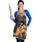 Australia Aboriginal Fathers Day Apron Indigenous Dot Art - Family Footprint