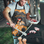 Australia Aboriginal Fathers Day Apron Indigenous Dot Art - Family Footprint