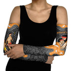 Australia Aboriginal Fathers Day Arm Sleeves Indigenous Dot Art - Family Footprint