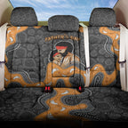 Australia Aboriginal Fathers Day Back Car Seat Cover Indigenous Dot Art - Family Footprint