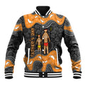 Australia Aboriginal Fathers Day Baseball Jacket Indigenous Dot Art - Family Footprint