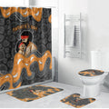 Australia Aboriginal Fathers Day Bathroom Set Indigenous Dot Art - Family Footprint