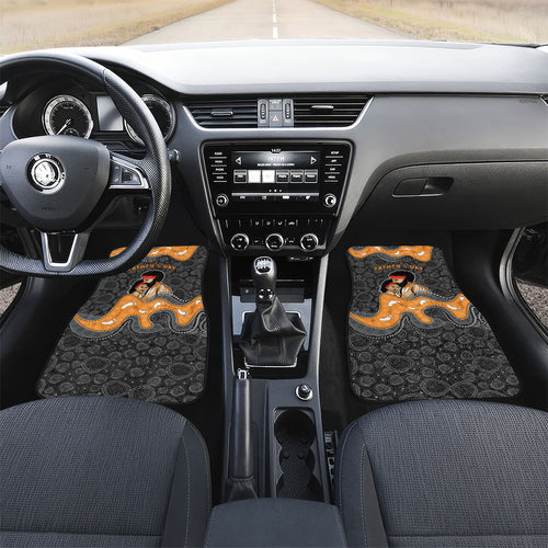 Australia Aboriginal Fathers Day Car Mats Indigenous Dot Art - Family Footprint