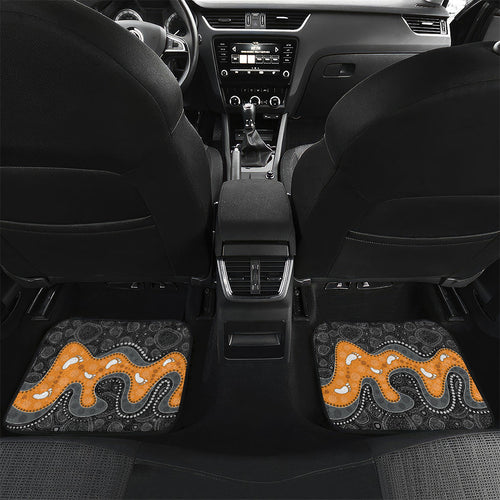 Australia Aboriginal Fathers Day Car Mats Indigenous Dot Art - Family Footprint