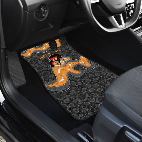 Australia Aboriginal Fathers Day Car Mats Indigenous Dot Art - Family Footprint