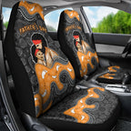 Australia Aboriginal Fathers Day Car Seat Cover Indigenous Dot Art - Family Footprint