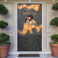 Australia Aboriginal Fathers Day Door Cover Indigenous Dot Art - Family Footprint