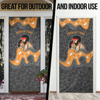 Australia Aboriginal Fathers Day Door Cover Indigenous Dot Art - Family Footprint