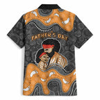 Australia Aboriginal Fathers Day Hawaiian Shirt Indigenous Dot Art - Family Footprint