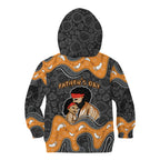 Australia Aboriginal Fathers Day Kid Hoodie Indigenous Dot Art - Family Footprint