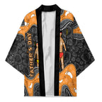Australia Aboriginal Fathers Day Kimono Indigenous Dot Art - Family Footprint