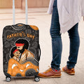 Australia Aboriginal Fathers Day Luggage Cover Indigenous Dot Art - Family Footprint