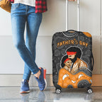 Australia Aboriginal Fathers Day Luggage Cover Indigenous Dot Art - Family Footprint