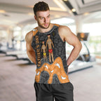Australia Aboriginal Fathers Day Men Tank Top Indigenous Dot Art - Family Footprint