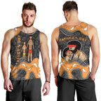 Australia Aboriginal Fathers Day Men Tank Top Indigenous Dot Art - Family Footprint