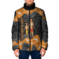 Australia Aboriginal Fathers Day Padded Jacket Indigenous Dot Art - Family Footprint