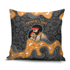 Australia Aboriginal Fathers Day Pillow Cover Indigenous Dot Art - Family Footprint