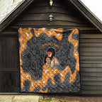 Australia Aboriginal Fathers Day Quilt Indigenous Dot Art - Family Footprint