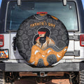 Australia Aboriginal Fathers Day Spare Tire Cover Indigenous Dot Art - Family Footprint