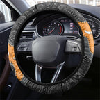 Australia Aboriginal Fathers Day Steering Wheel Cover Indigenous Dot Art - Family Footprint