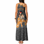 Australia Aboriginal Fathers Day Tank Maxi Dress Indigenous Dot Art - Family Footprint
