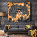 Australia Aboriginal Fathers Day Tapestry Indigenous Dot Art - Family Footprint