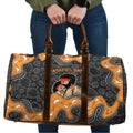 Australia Aboriginal Fathers Day Travel Bag Indigenous Dot Art - Family Footprint