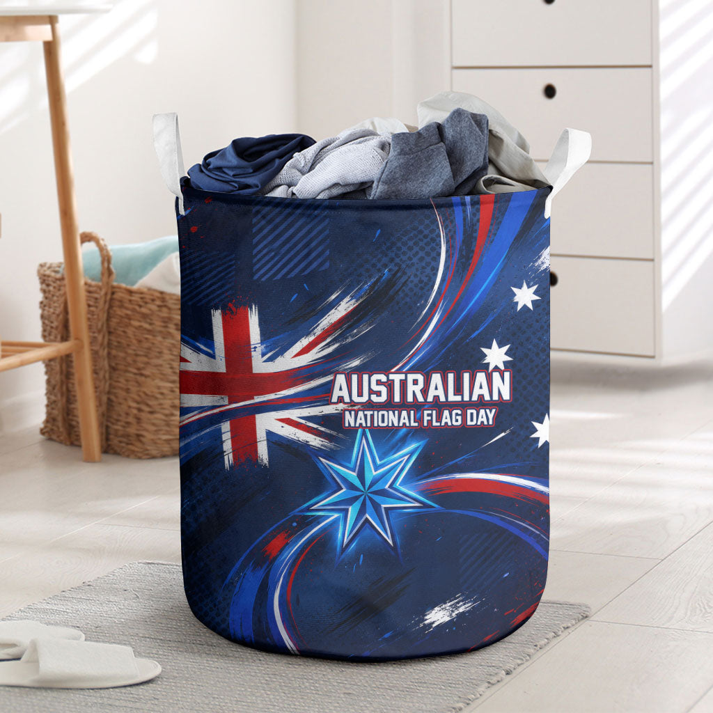 Proud To Be Australian Laundry Basket Australia Flag Day Waving Commonwealth Star
