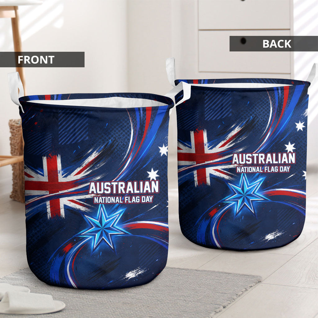Proud To Be Australian Laundry Basket Australia Flag Day Waving Commonwealth Star