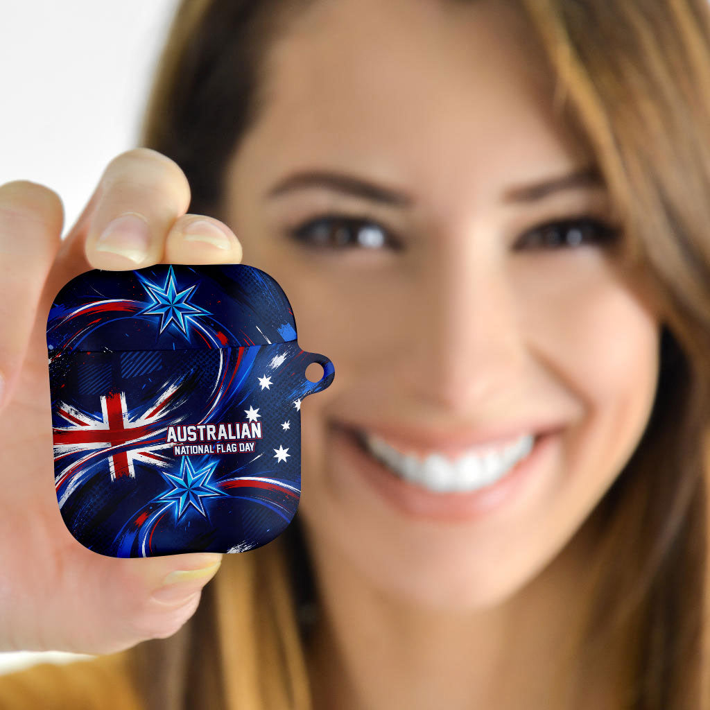 Proud To Be Australian AirPods Case Australia Flag Day Waving Commonwealth Star