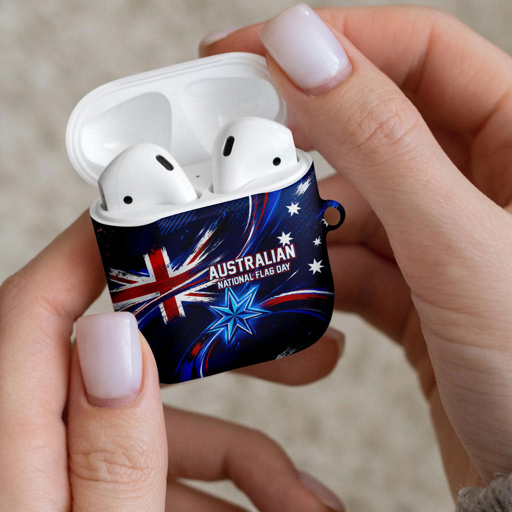 Proud To Be Australian AirPods Case Australia Flag Day Waving Commonwealth Star